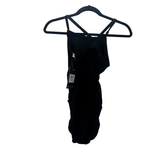 Nike Hydrastrong Racerback Cut-Out One Piece Swimsuit Black Size 4 NWT - Picture 5 of 10